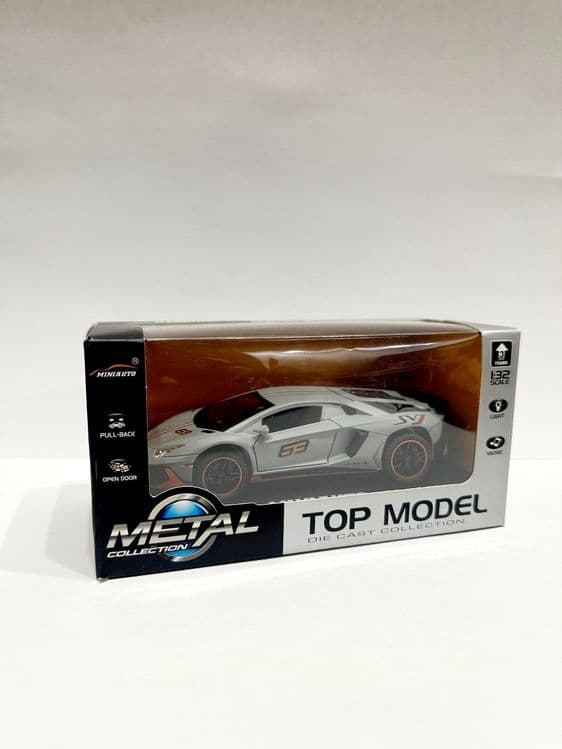 Lamborghini AventadorSVJ 1.32! Металлическая модель со светом и звуком — 2