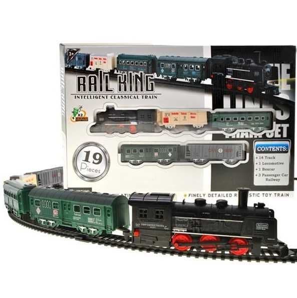 Электропоезд Rail King с рельсами на батарейках — 2