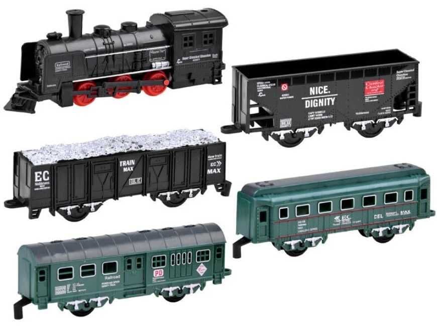 Электропоезд Rail King с рельсами на батарейках — 4