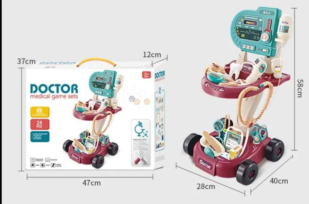 Детский набор докторских медицинских игр, оборудование для ЭКГ — 4