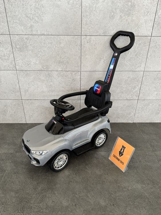 Машина каталка детская с ручкой толокар BMW & Mers (1.5-4 лет) — 2