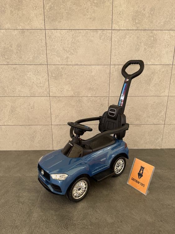 Машина каталка детская с ручкой толокар BMW & Mers (1.5-4 лет) — 3