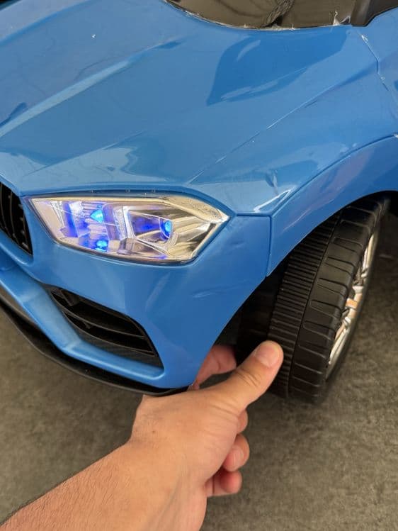 Машина каталка детская с ручкой толокар BMW & Mers (1.5-4 лет) — 7
