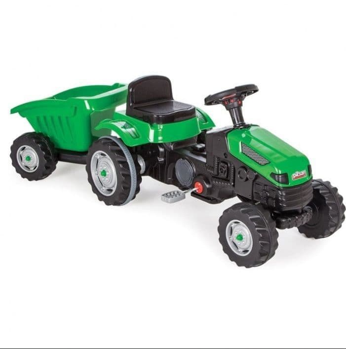 Педальная машина Tractor с прицепом Pilsan  Бесплатная Доставка — 4