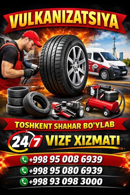 Vulkanizatsya Xizmati 24 /7 Vizf hizmati Toshkent shahar bo'ylab vizif — 1