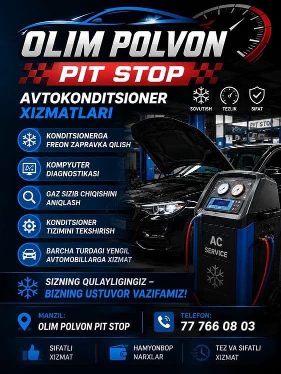 Konditsioner xizmatlari fryon zapravka