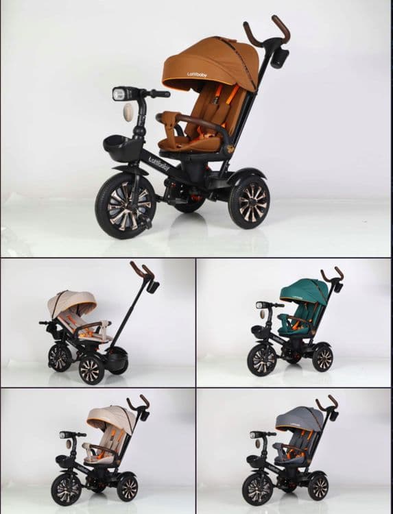 Детский велосипед Lottibaby 6200 Ultra с ручкой родителя от 1-5 лет — 8