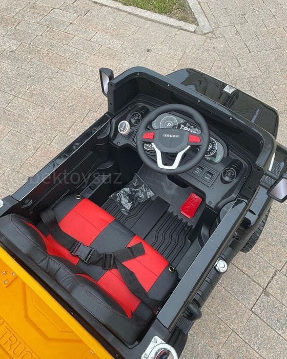 Детский грузовик самосвал 4x4 12V Bluetooth EVA колёса с пультом — 6