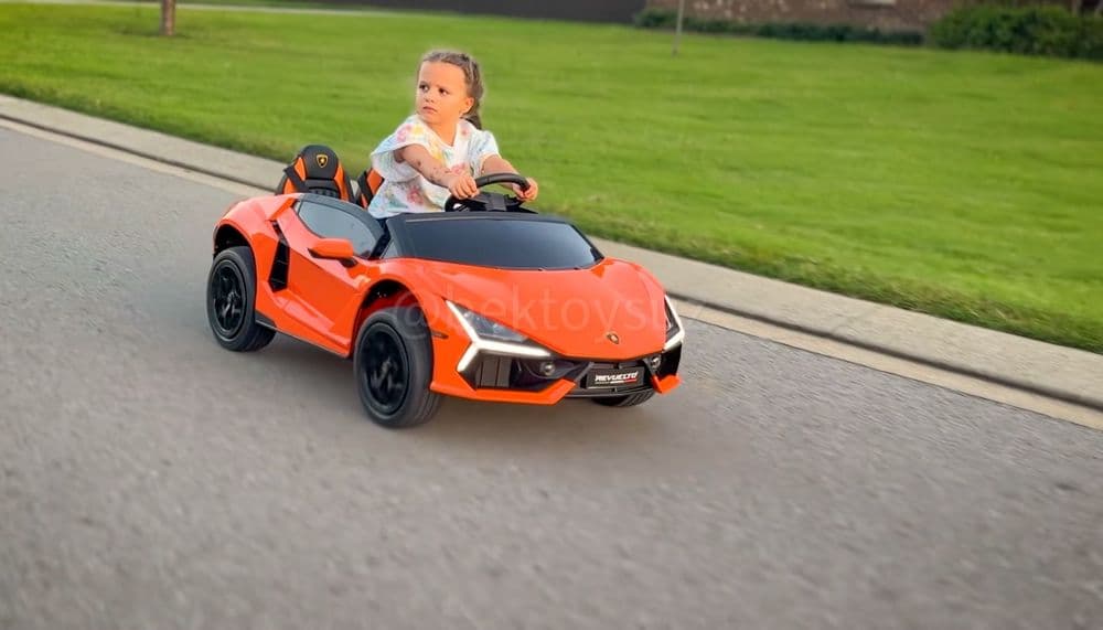 Детская машина Lamborghini Revuelto 24V 2-местная до 14 км/ч до 110 кг — 3