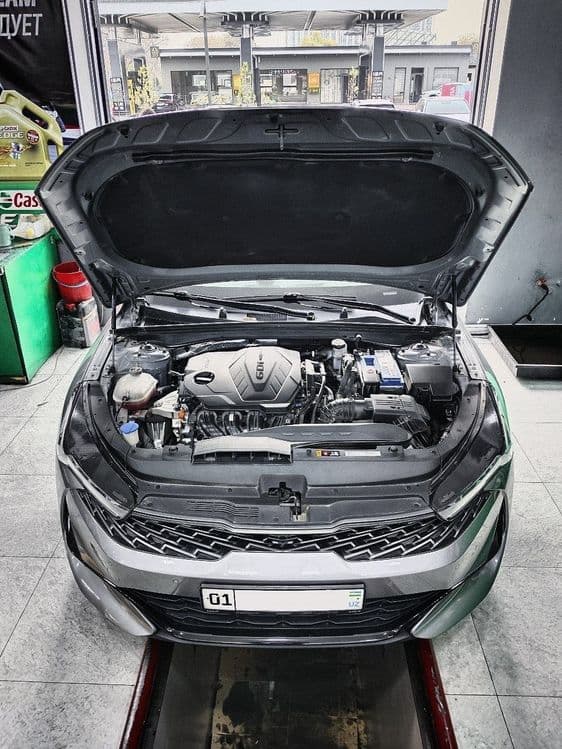 Замена масла трансмиссии KIA K5 — 1