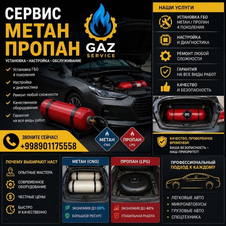 Metan va Propan urnatamiz — 1