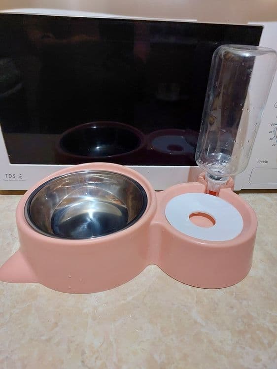 Миска для кошки с автоматической наливайкой воды — 1