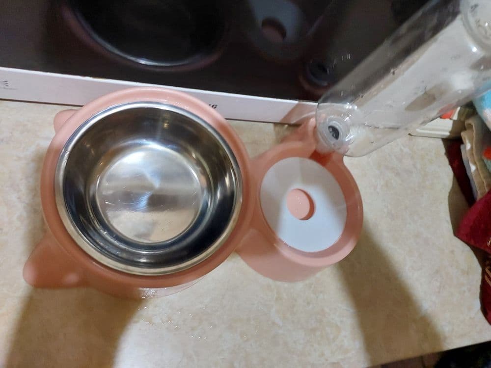 Миска для кошки с автоматической наливайкой воды — 2