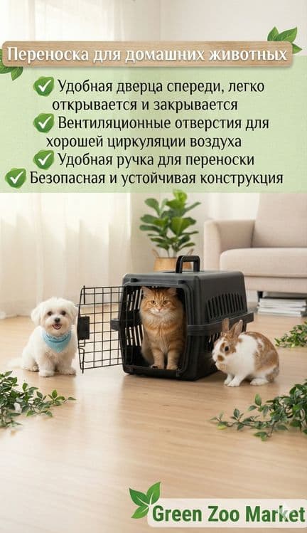 Переноска для домашних животных. Переноска для кошек, собак и кроликов — 4