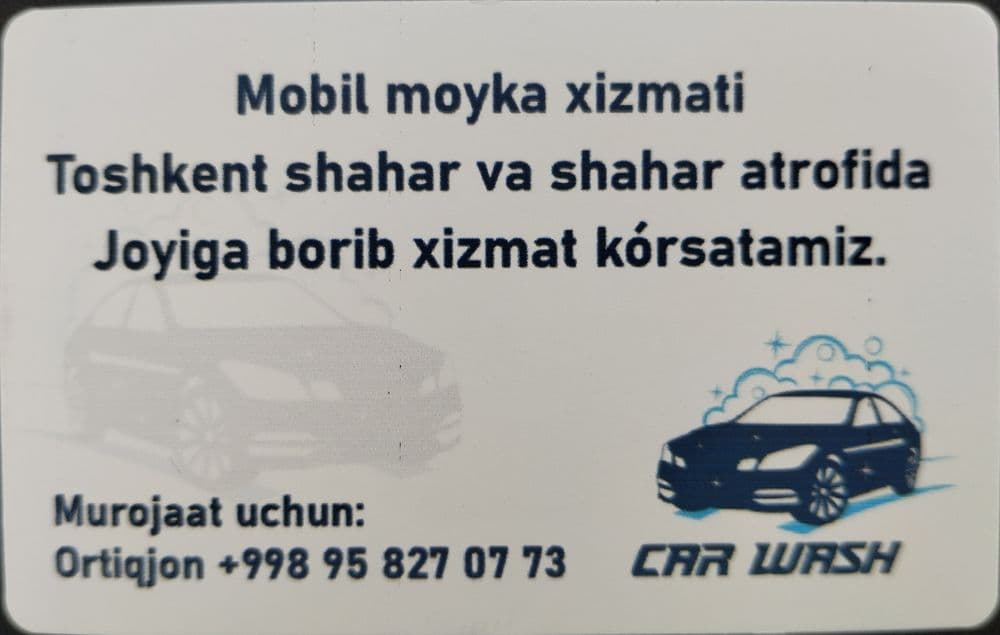 Mobil moyka xizmati, услуга выездная мойка — 3