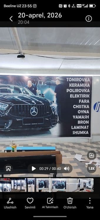 Tonirovka xizmati manzil moshin boz — 1