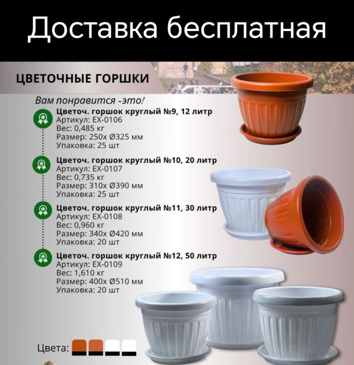 Gul Tuvak garshok gorshki гул тувак горшок для цветы кашпо горшки — 2