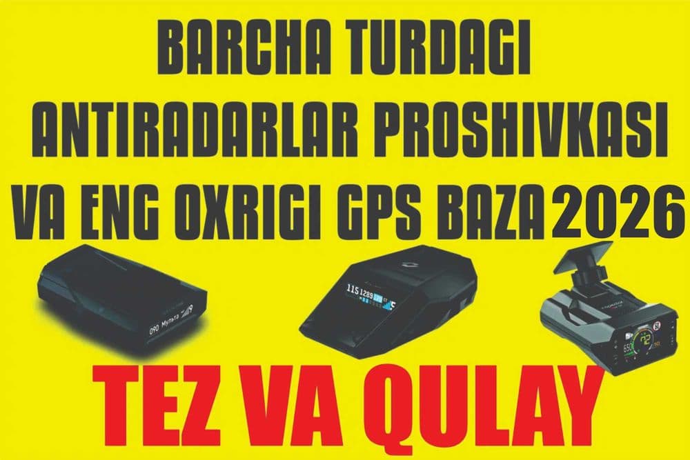 Antiradar proshivkasi va GPS baza yangilash 2026 — 1