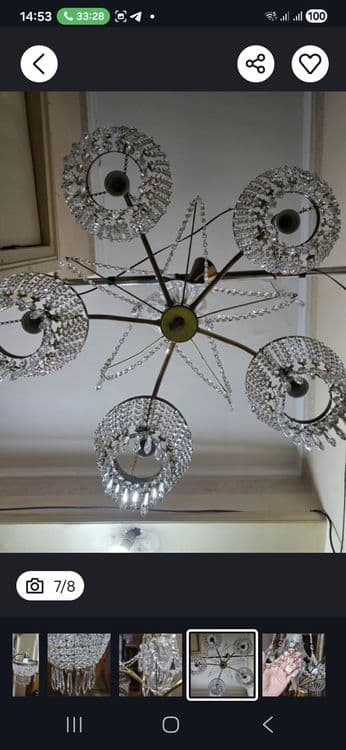 Люстра,бра,Винтаж — 2
