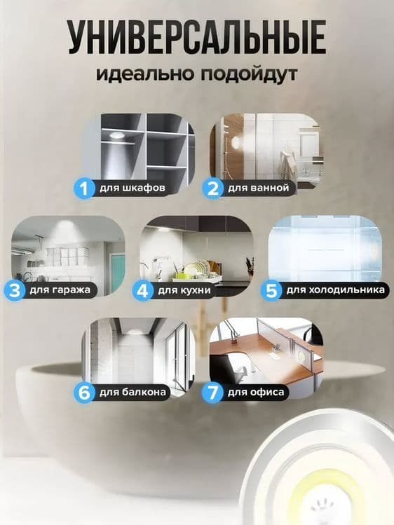 Светильник беспроводной, подвесной, ночник с пультом — 3