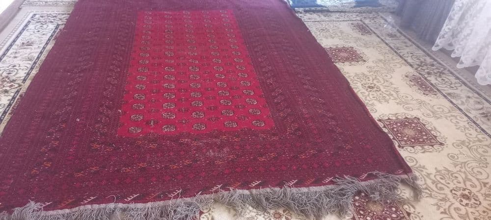 Turkman gilami qadimiy qo'lda to'qilgan — 4