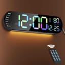RGB LED Электронные настенные ЧАСЫ оригинал. Электрон ДЕВОР СОАТ. Soat