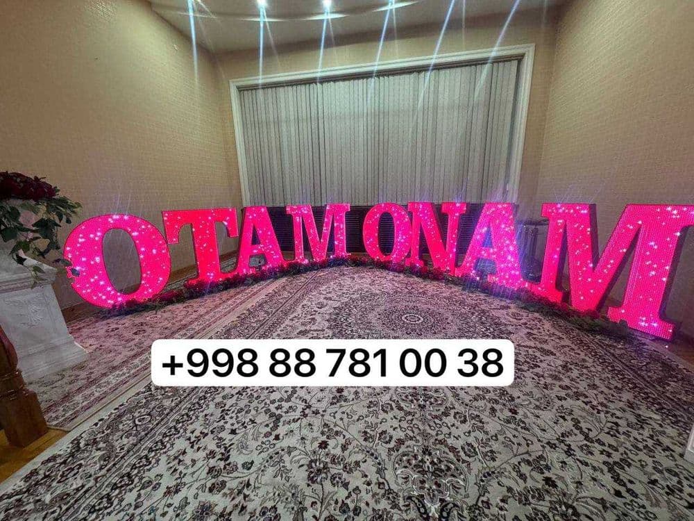 Oformleniya Roddom Tug'ilgan kun Marry me Suniy Gullar bilan bezatamiz — 2