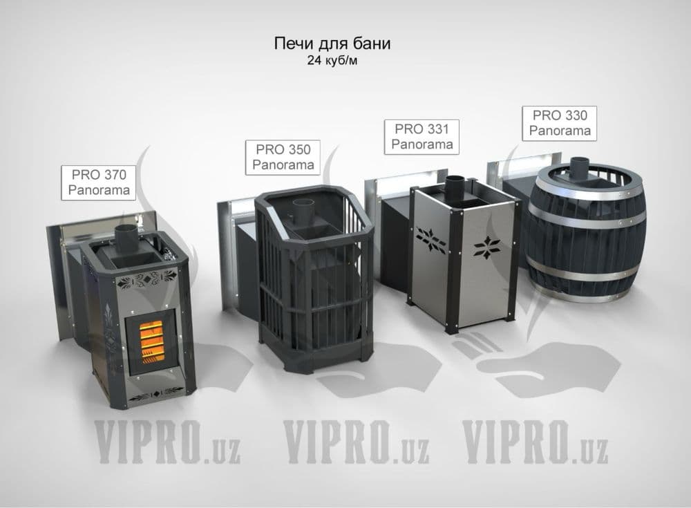 Печь для бани,сауны “PRO-350 PANORAMA”,сауна,баня,хамам — 4