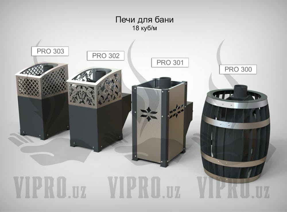 Печь для бани ,сауны PRO-301 до 18 кубов — 8