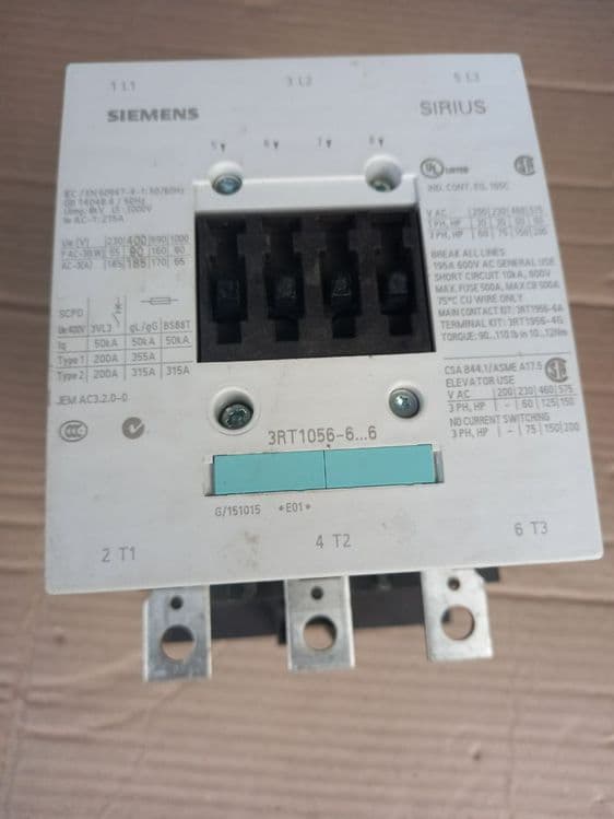 Контактор Siemens 3RT1065 6ap36 — 1