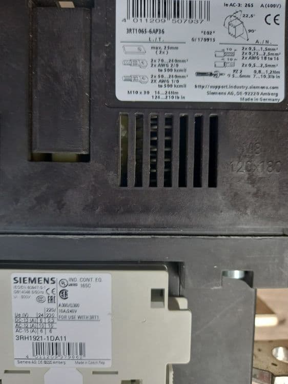 Контактор Siemens 3RT1065 6ap36 — 8