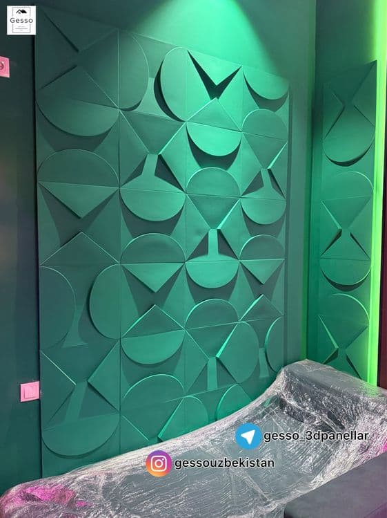Гипсовый 3д панель ТРИАДА | gip 3d panel | decor | декор | aboy | абои — 2