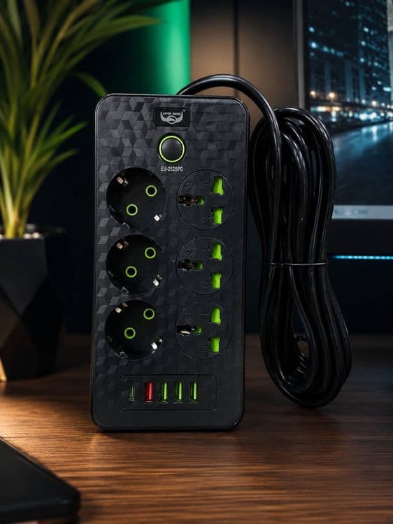 Удлинитель Пилот, сетевой фильтр, трайник, 6 разеток USB types — 2