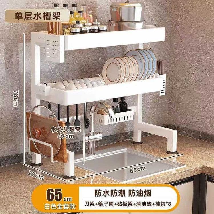 Сушилка для посуды над раковиной 85×27×50 см — 3