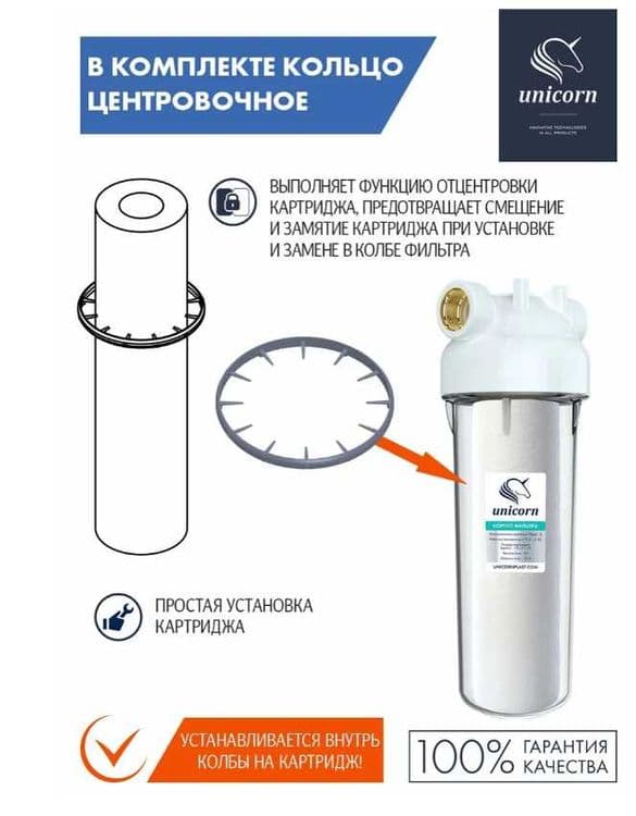 Магистральный фильтр для холодной воды Unicorn KSBP 3/4 — 4
