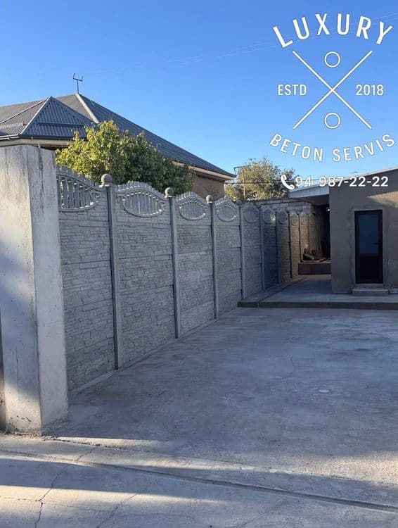 evro zabor beton devor — 2