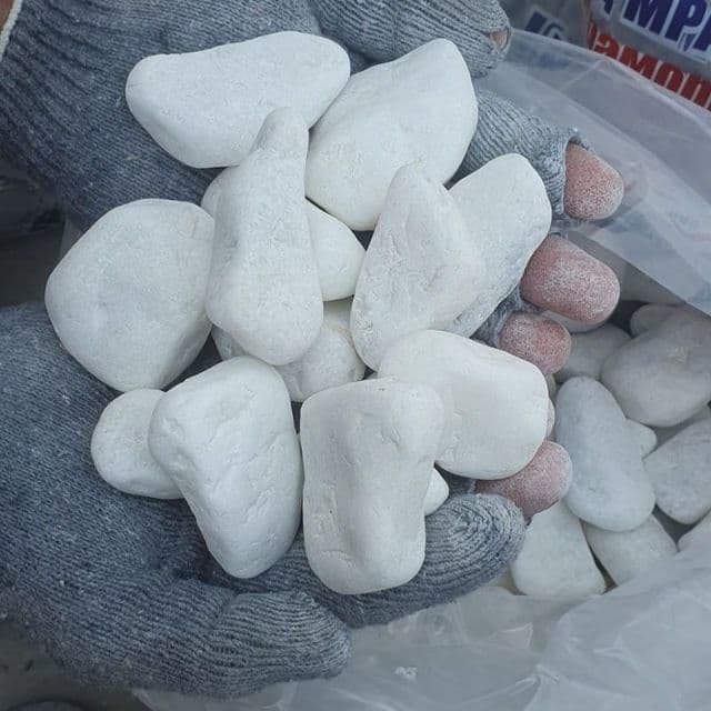 Galka Gabion Mramor Oq Setka Uchun Toshlar — 5