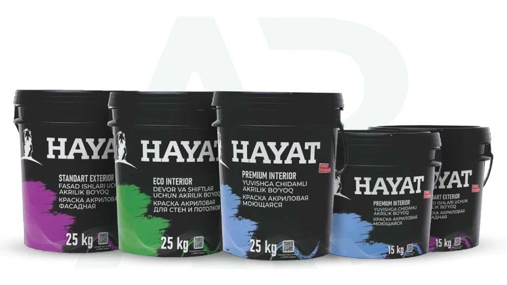 Hayat Fasad Moyushiy / Хайат акриловая краска / Эмулсия-25KG — 1