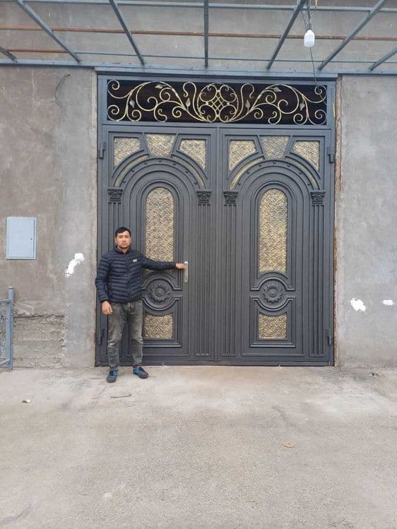 Temir darvoza, Naves, Навесы, Решетка, Металлические Железные Ворота — 4