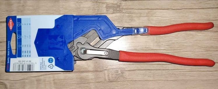 сантехник переставные клещи разводной ключ knipex 250мм новые — 2