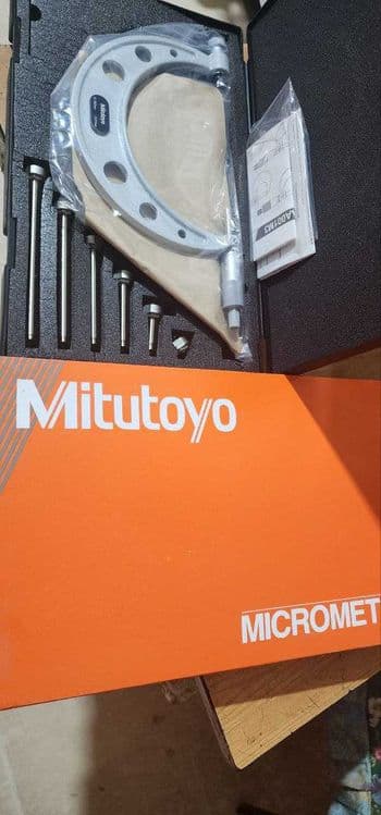 Микрометр MITUTOYO 104-135A 0-150мм со сменными пятками — 3