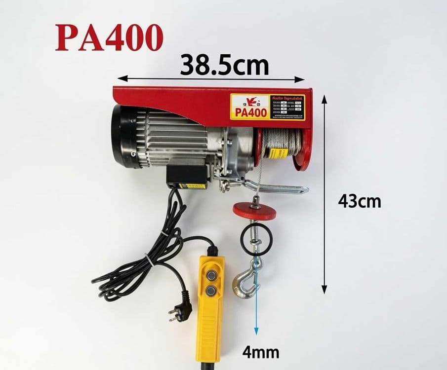 Elektr telfer PA400 400 kg, pultli yuk ko'targich ta — 1