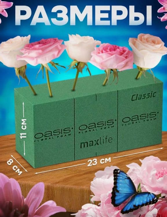 Губка флорачискый Gubka gulga Oasis Pokey — 1