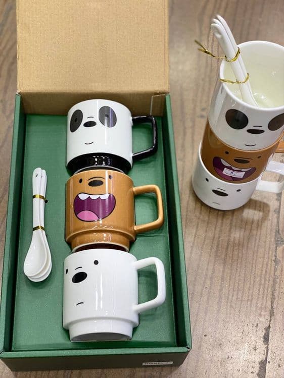 Керамическая кружка We Bare Bears Collection, 255 мл, 3 шт — 2