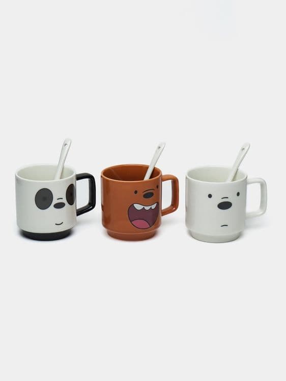 Керамическая кружка We Bare Bears Collection, 255 мл, 3 шт — 4