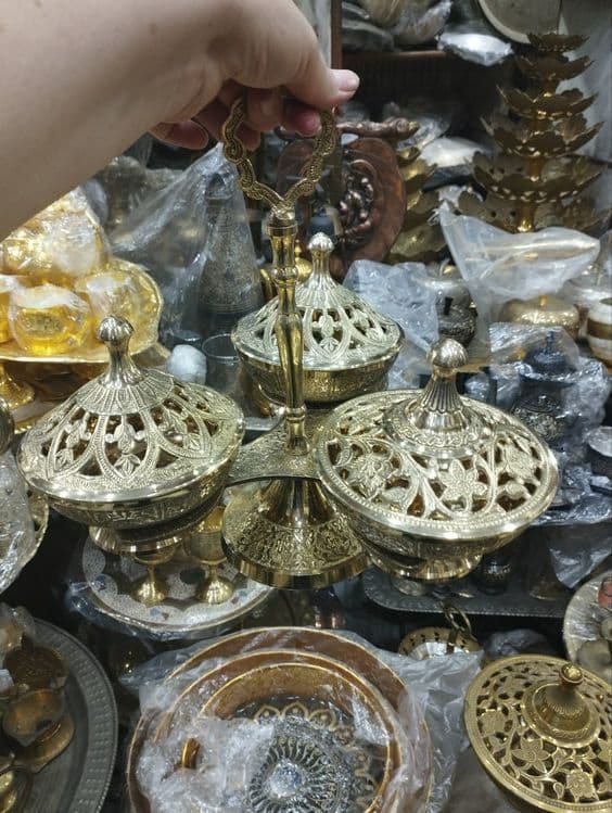 Этажерки,Чак чук Латунь из Индии ручная работа — 2