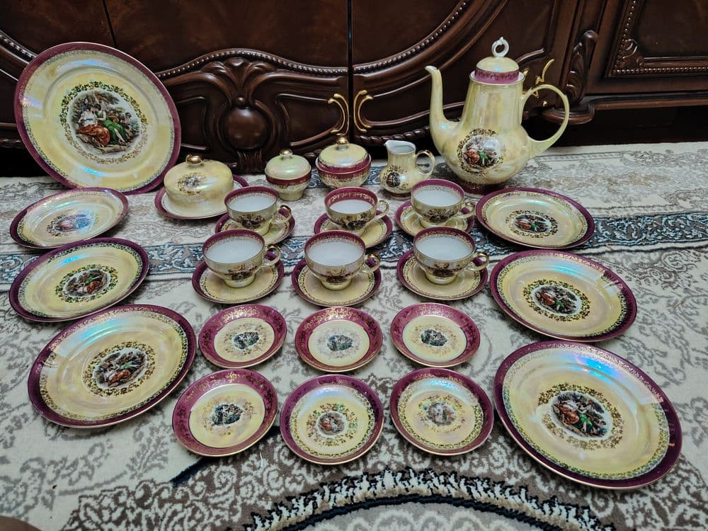 Винтажный Германский чайный сервиз Мадонна, — 1