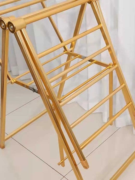 Складная сушилка для белья, металлическая Premium Gold 160 см — 3