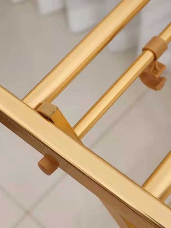Складная сушилка для белья, металлическая Premium Gold 160 см — 4