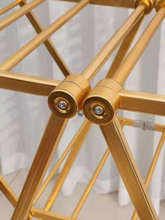 Складная сушилка для белья, металлическая Premium Gold 160 см — 5
